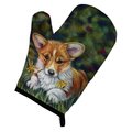 Carolines Treasures Corgi Pup and Daffodils Oven Mitt 7300OVMT